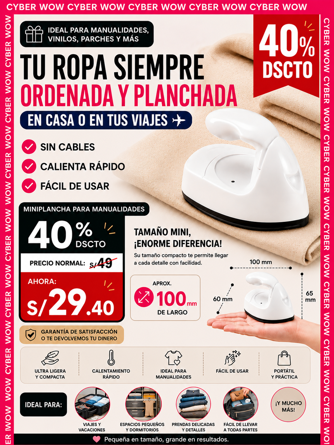 Mini Prensa de calor