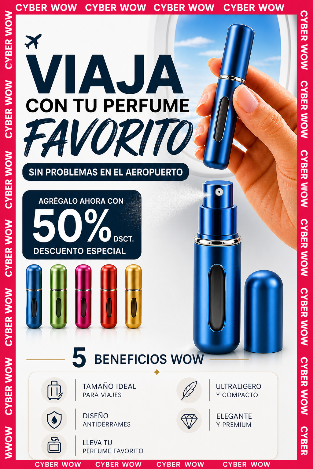 Atomizador de Viaje Premium
