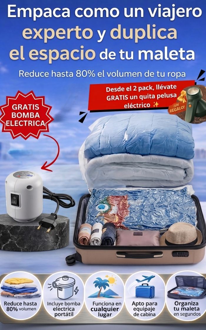 BOLSA AHORRO ESPACIO - BOMBA ELÉCTRICA